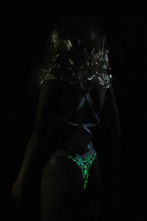 Sassy Crop Top Set Glowing back view