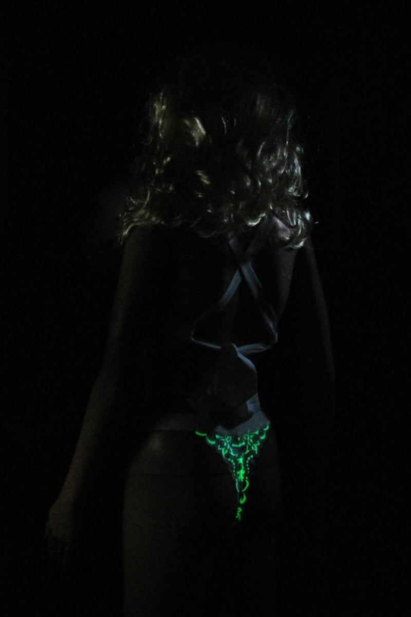 Glow in the Dark Lace Sassy Lace Thong